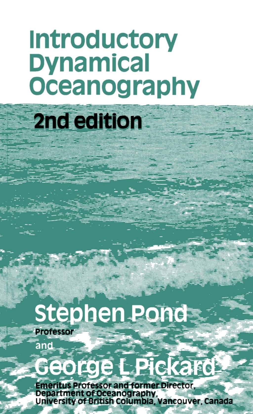 Introductory Dynamical Oceanography 2nd Edition