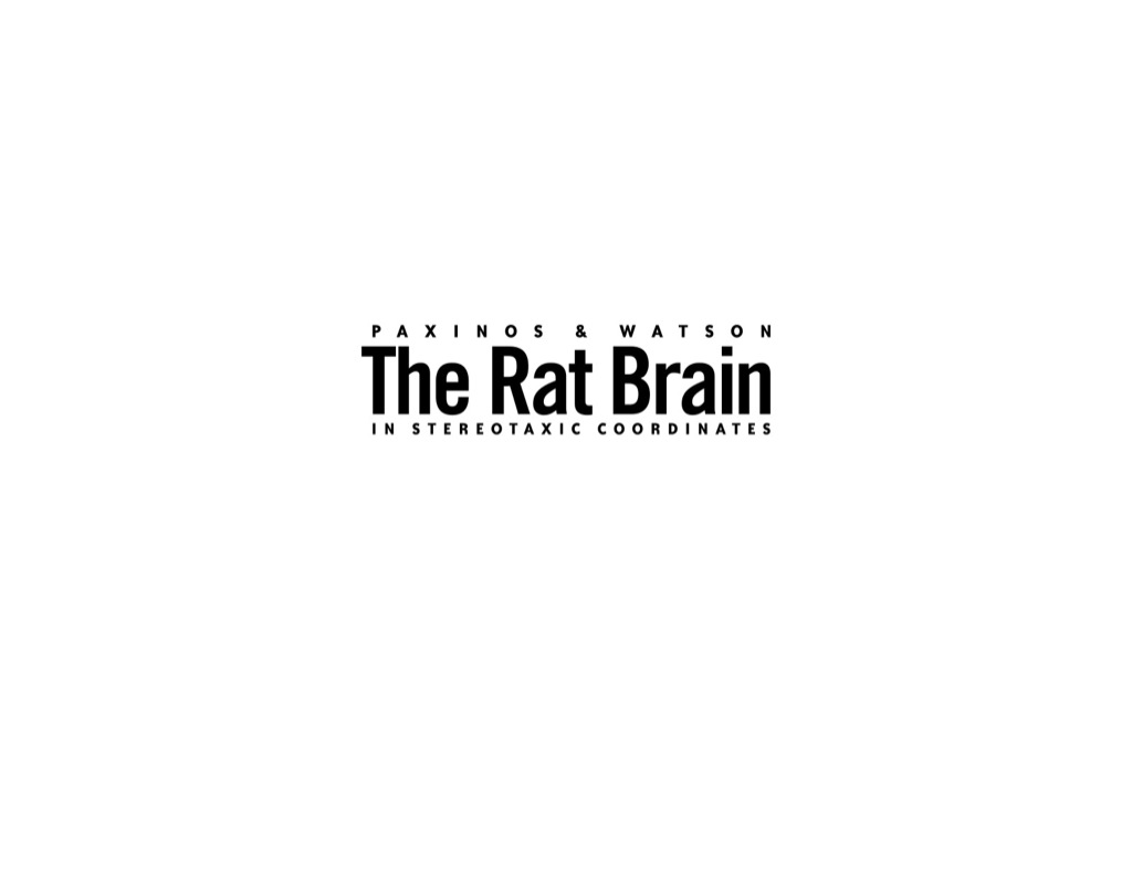 The Rat Brain in Stereotaxic Coordinates - The New Coronal Set 5th Edition