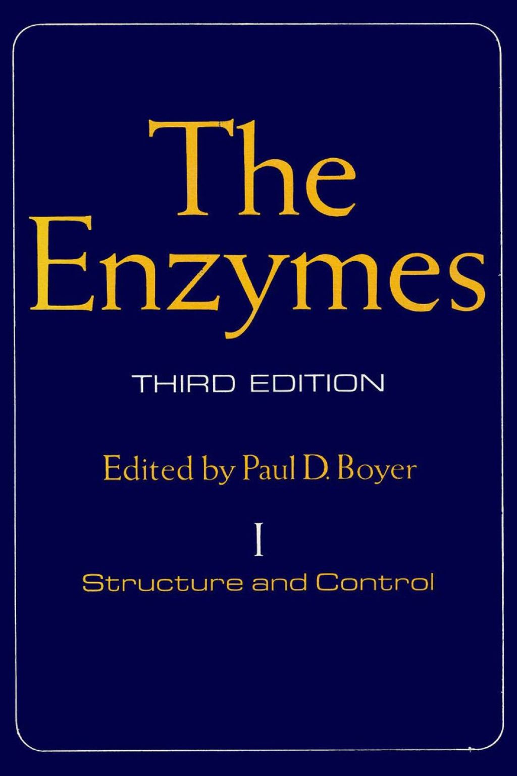The Enzymes 3rd Edition