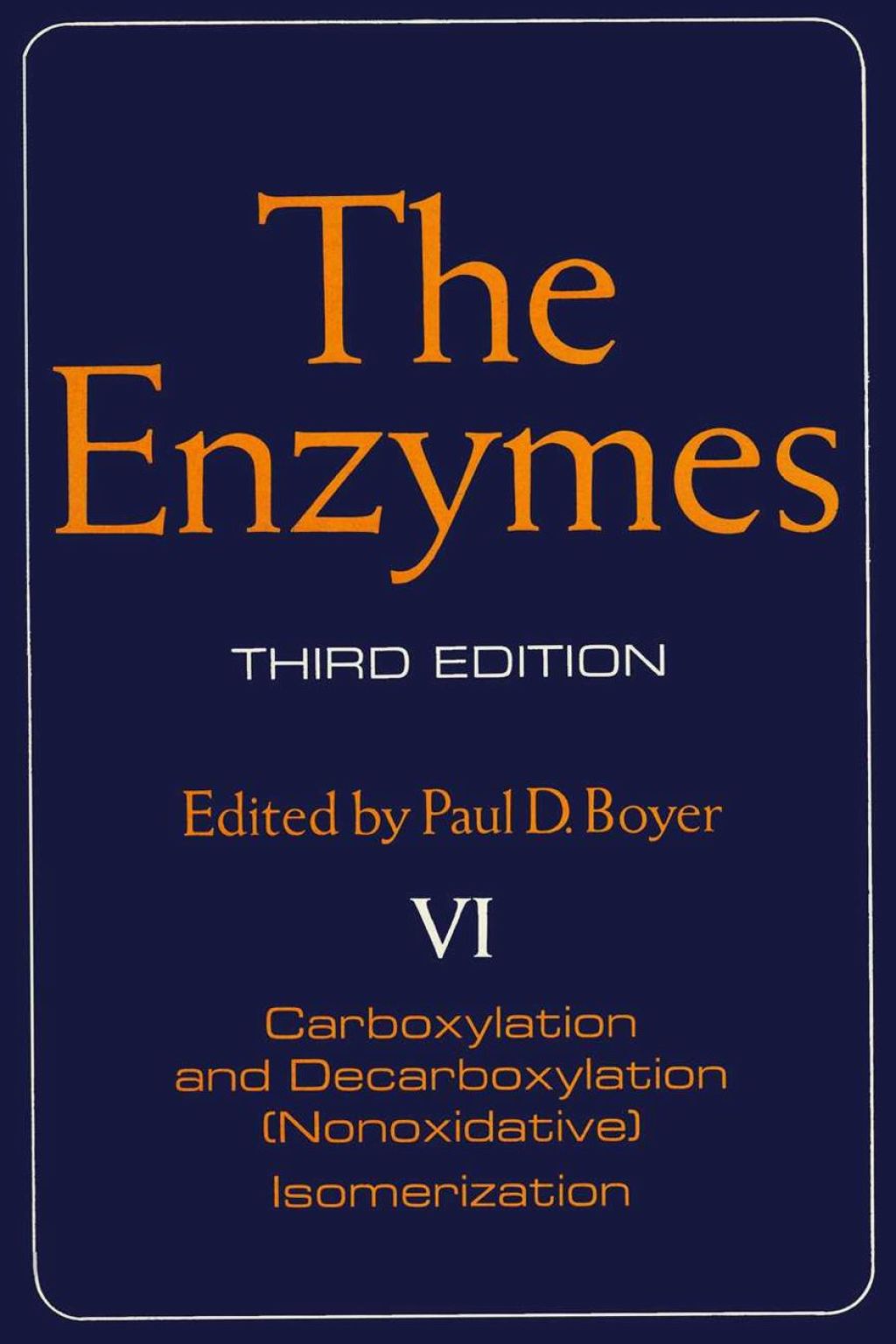 The Enzymes 3rd Edition