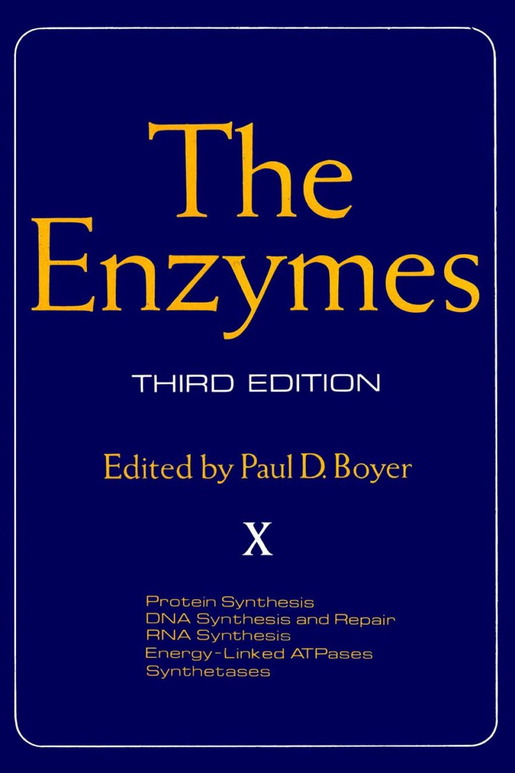 The Enzymes 3rd Edition