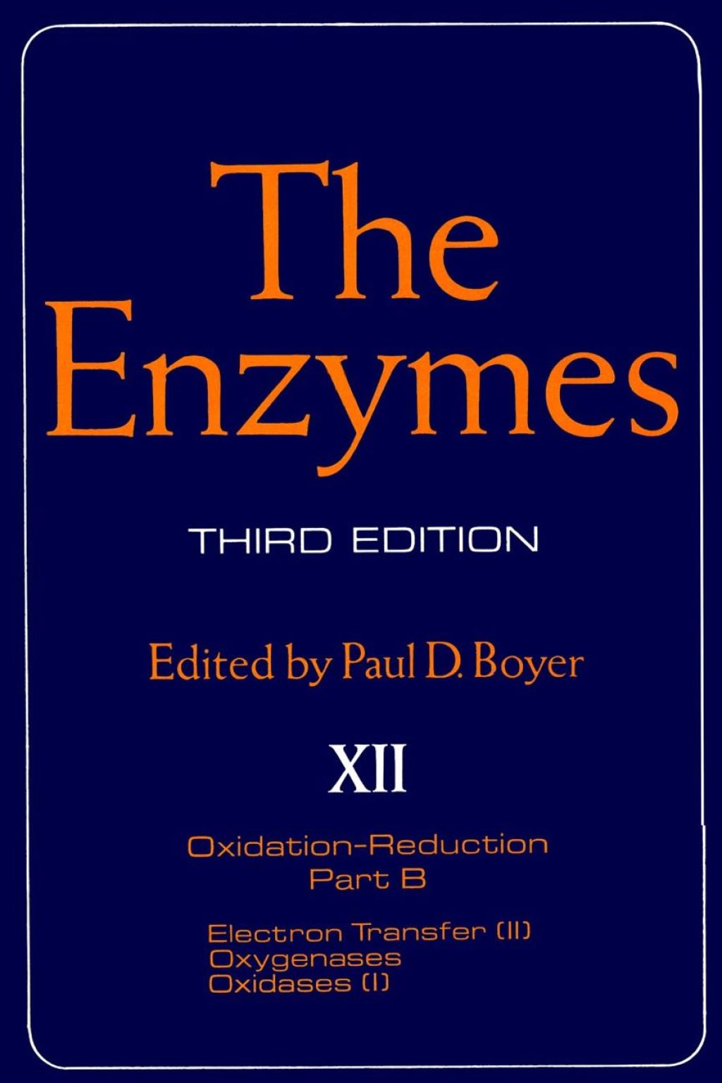 The Enzymes 3rd Edition