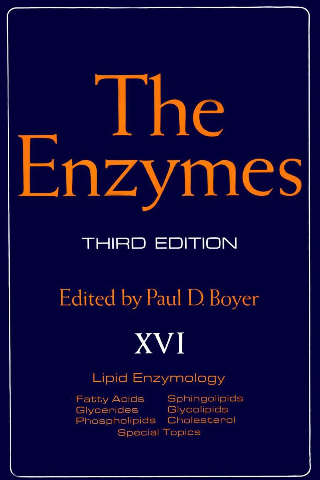 The Enzymes 3rd Edition