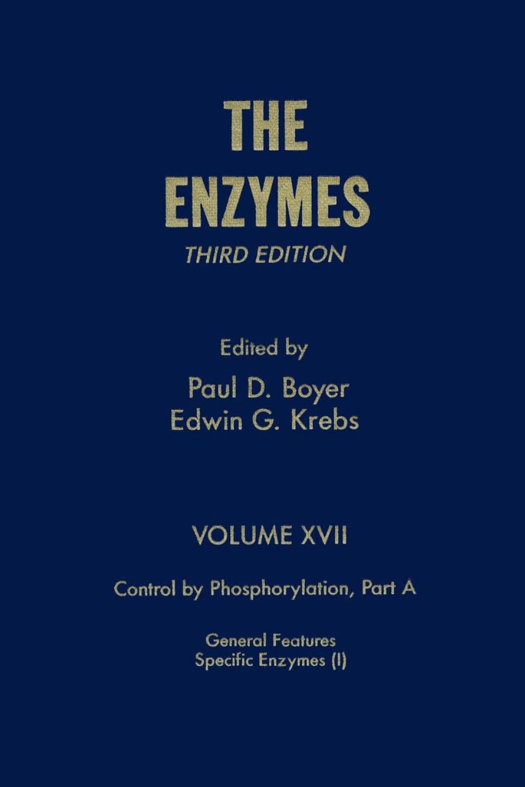 The Enzymes 3rd Edition