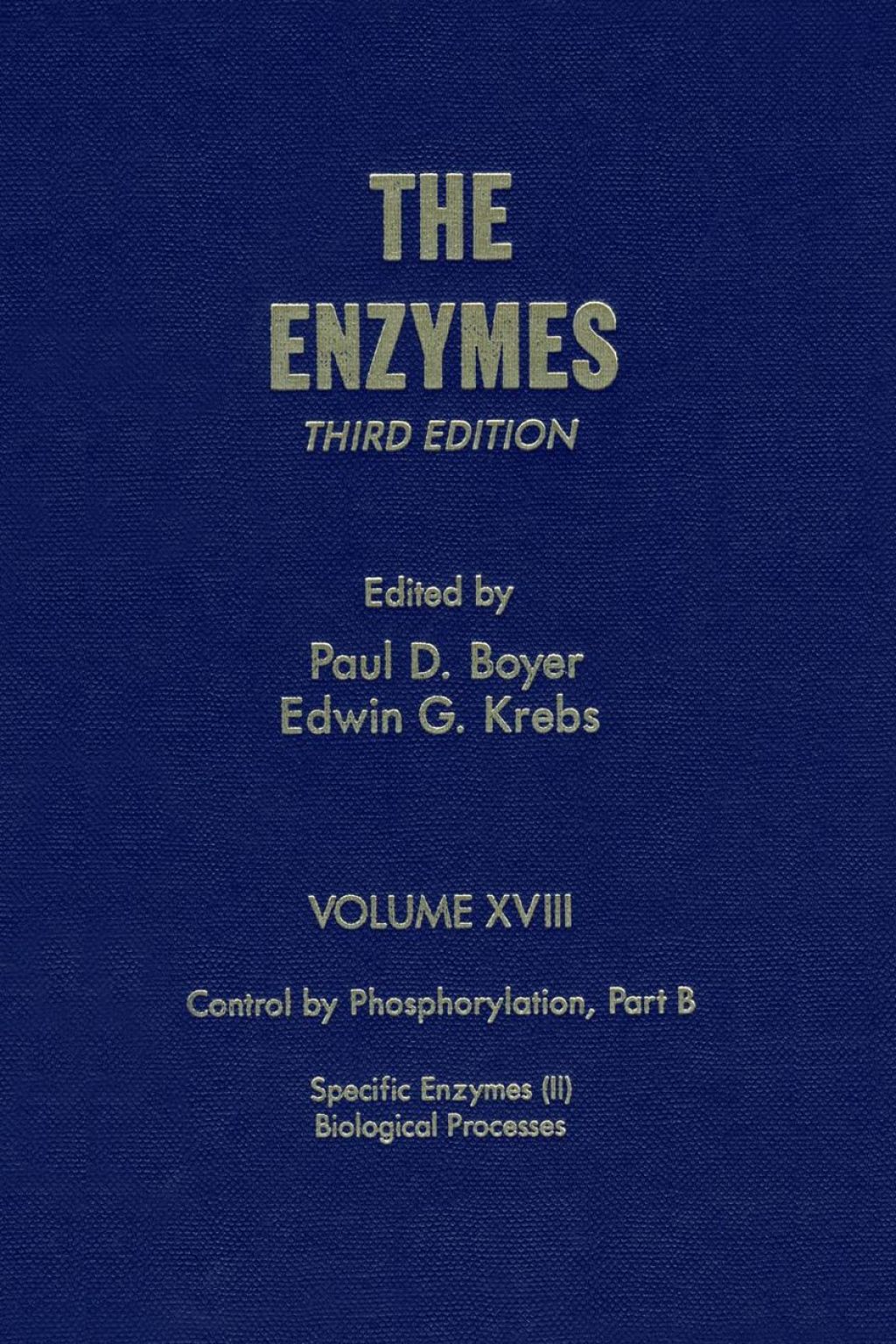 The Enzymes 3rd Edition