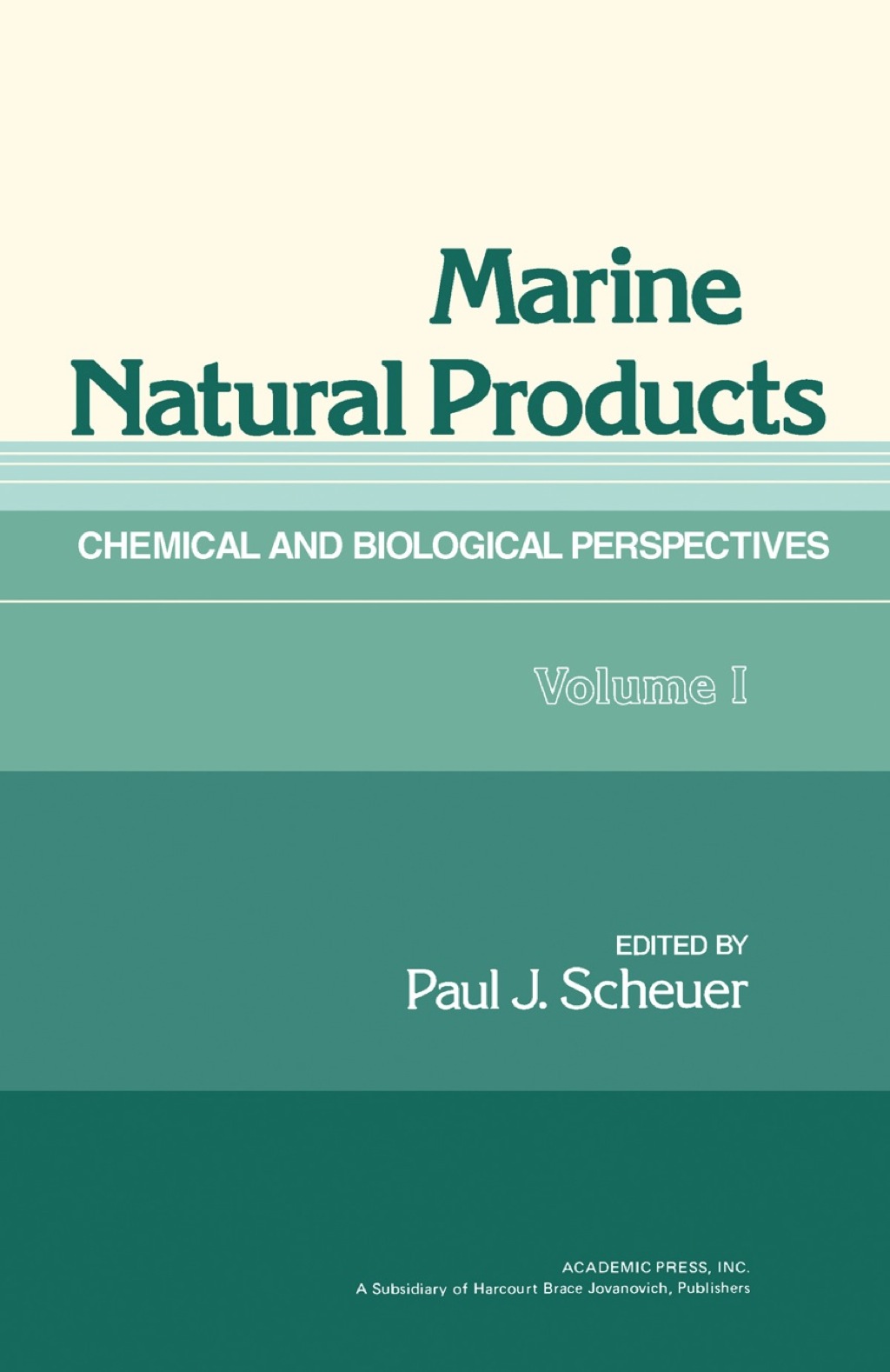 Marine Natural Products V1: Chemical And Biological Perspectives