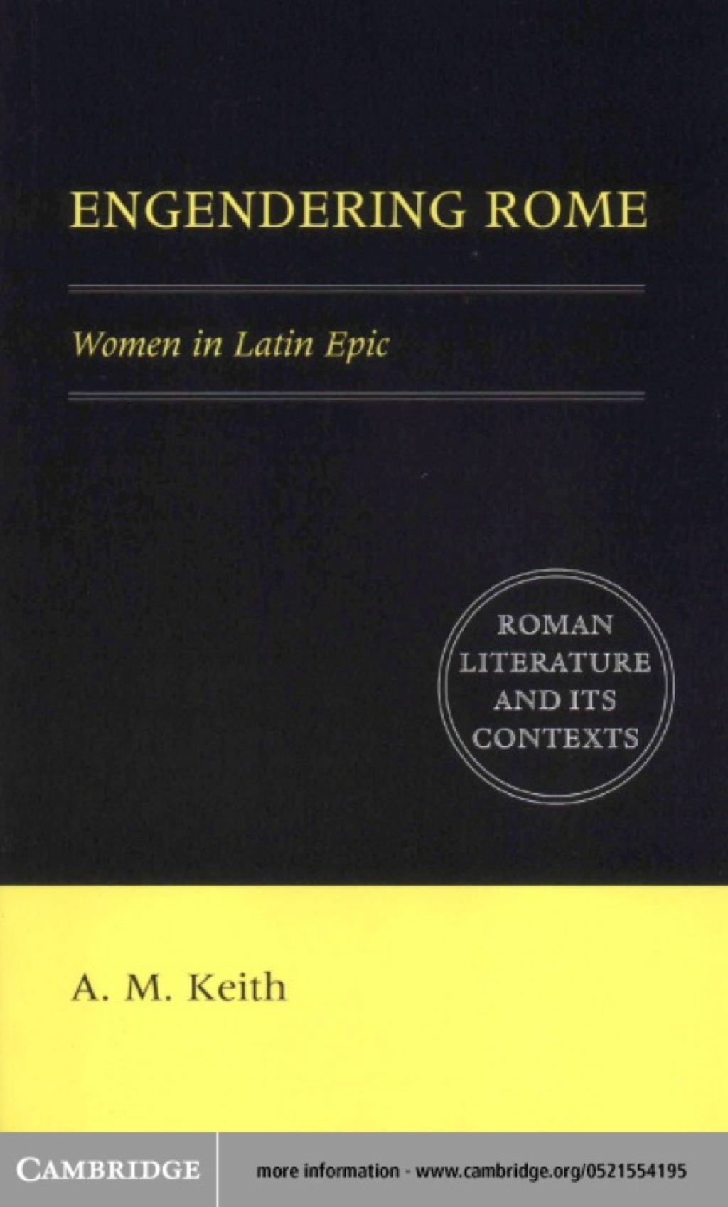 Engendering Rome Women in Latin Epic 1st Edition