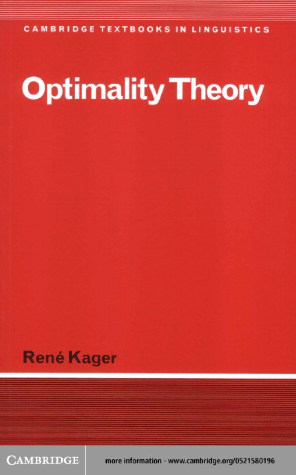 Optimality Theory 1st Edition