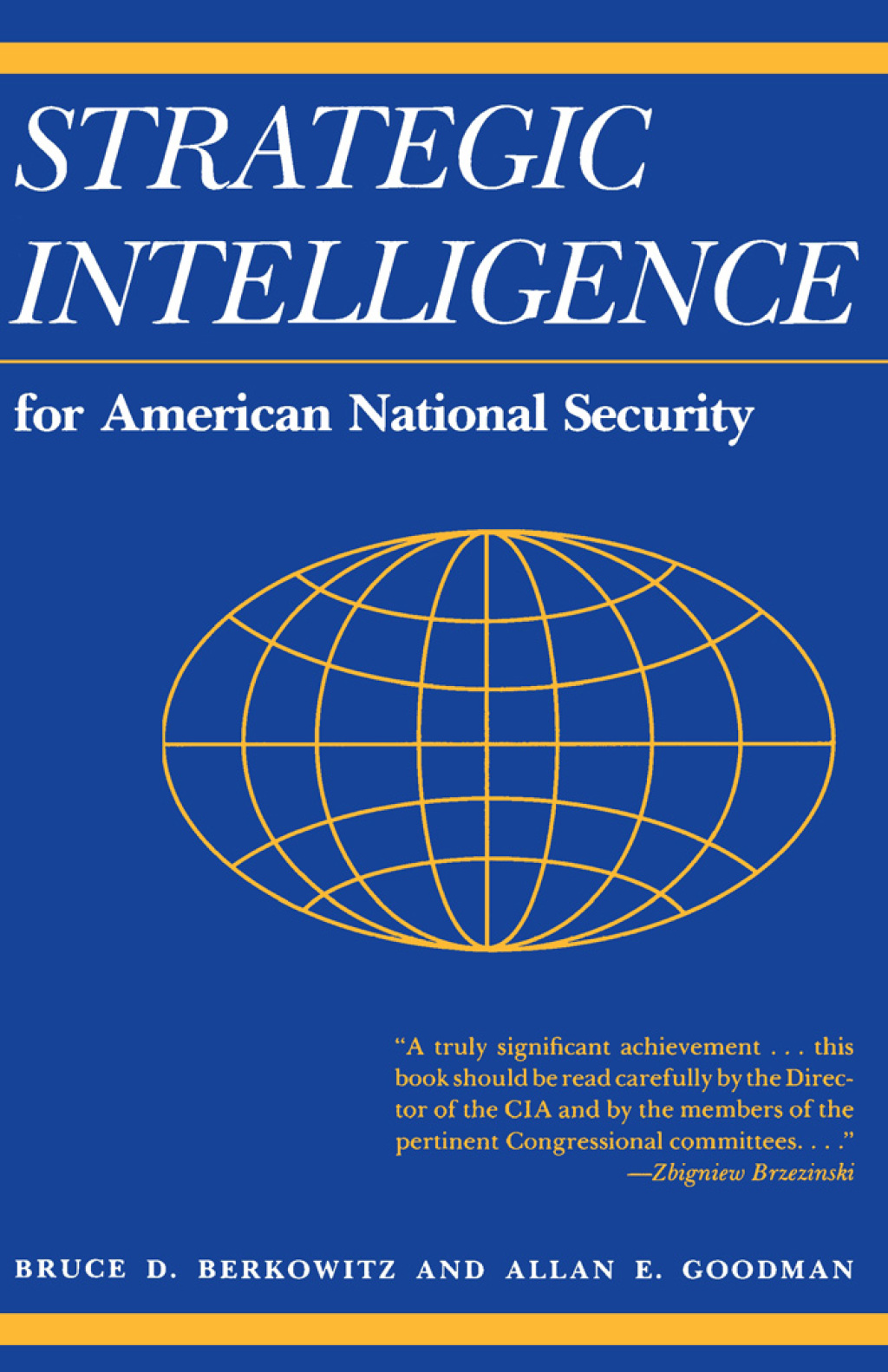 Strategic Intelligence for American National Security Updated Edition