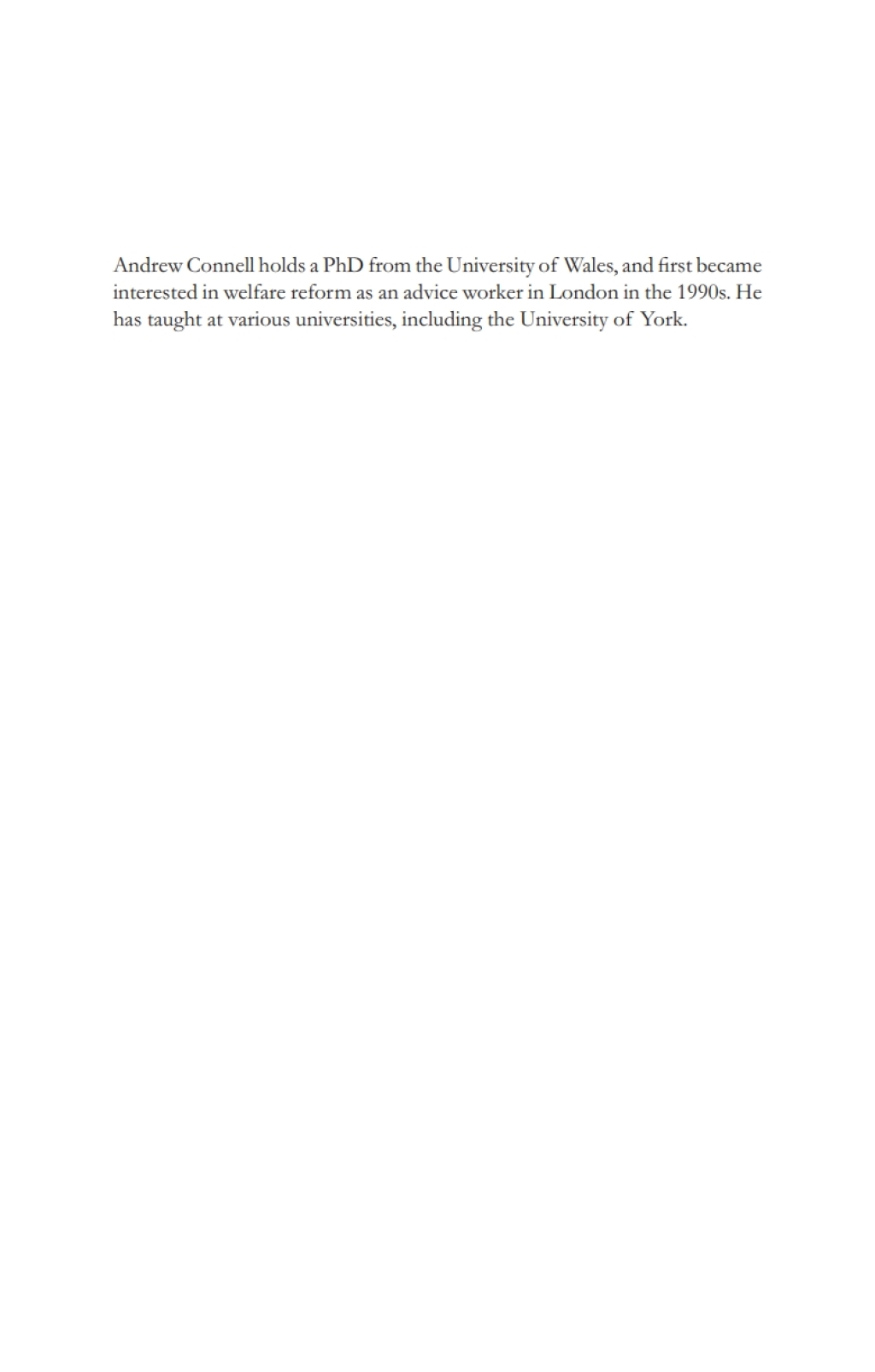 Welfare Policy Under New Labour The Politics of Social Security Reform 1st Edition