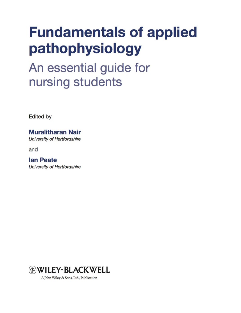 Fundamentals of Applied Pathophysiology: An Essential Guide for Nursing and Healthcare Students 2nd Edition