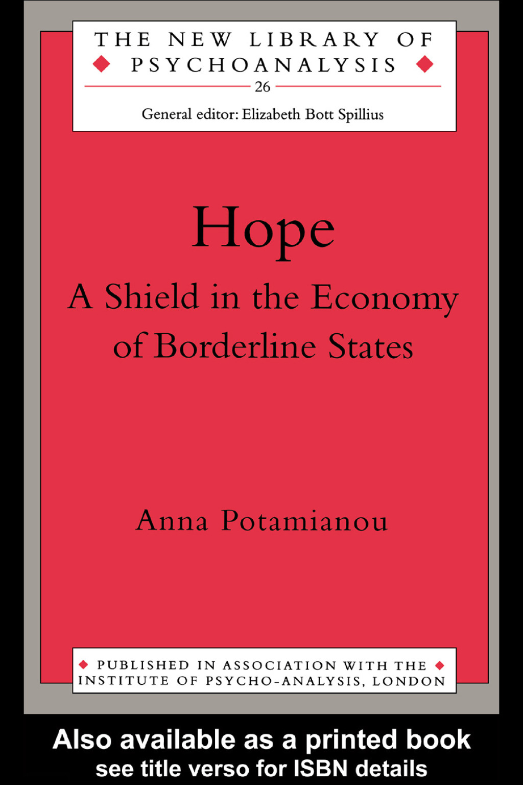 Hope A Shield in the Economy of Borderline States 1st Edition