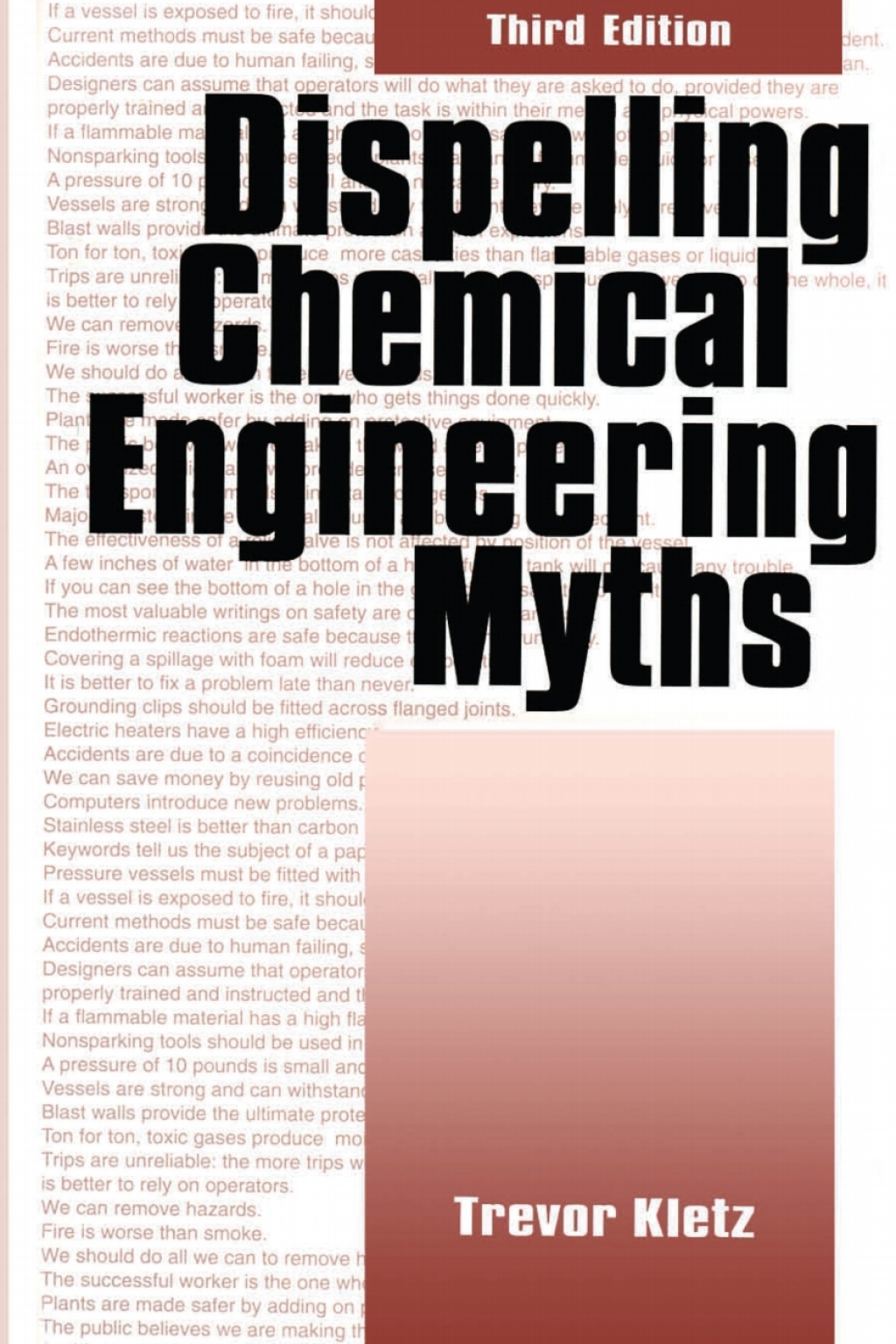 Dispelling chemical industry myths 3rd Edition