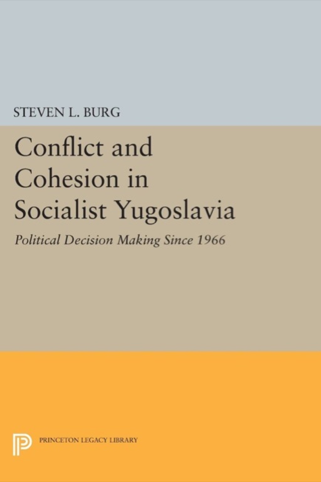 Conflict and Cohesion in Socialist Yugoslavia Political Decision Making Since 1966