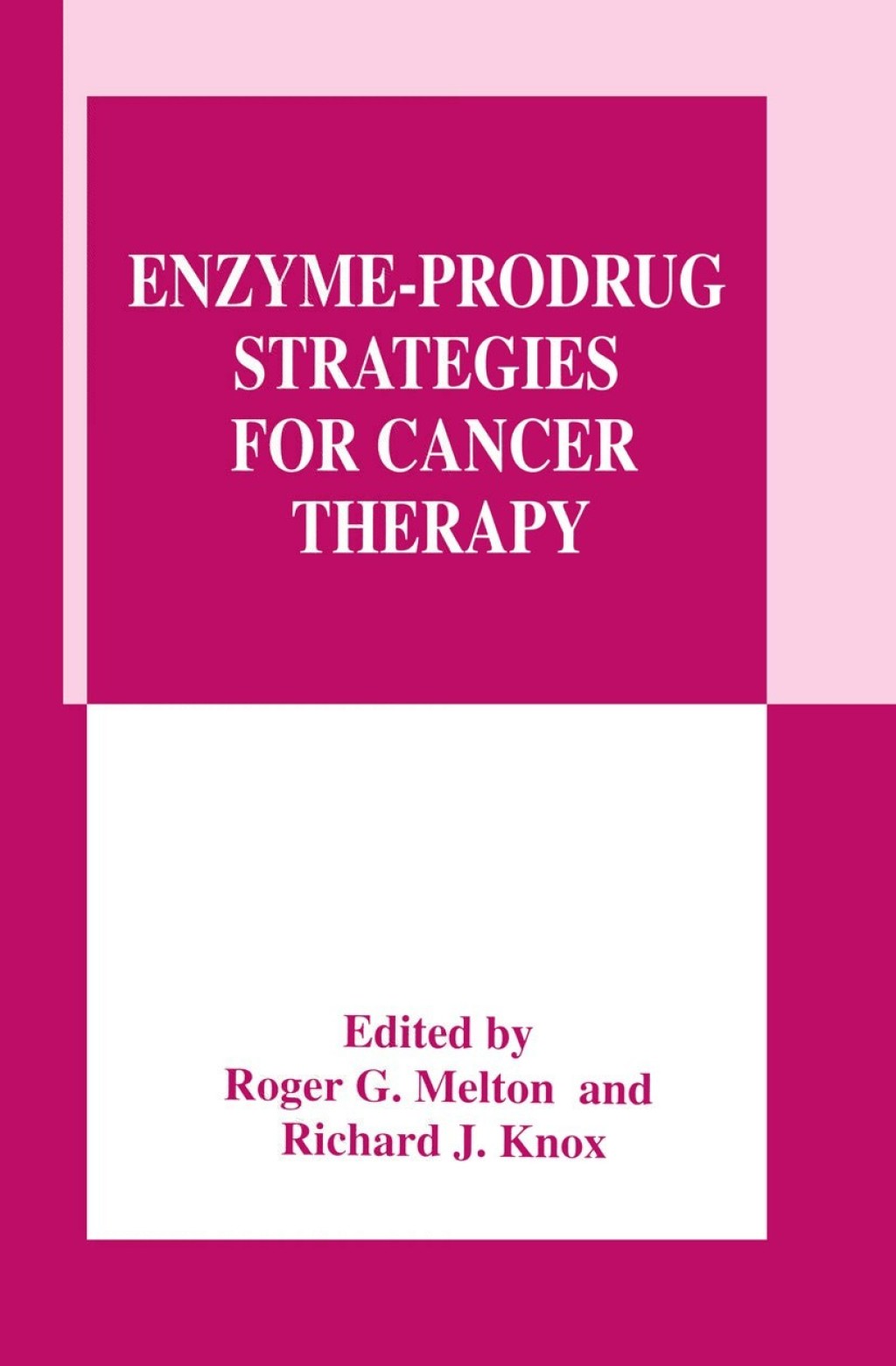 Enzyme-Prodrug Strategies for Cancer Therapy 1st Edition