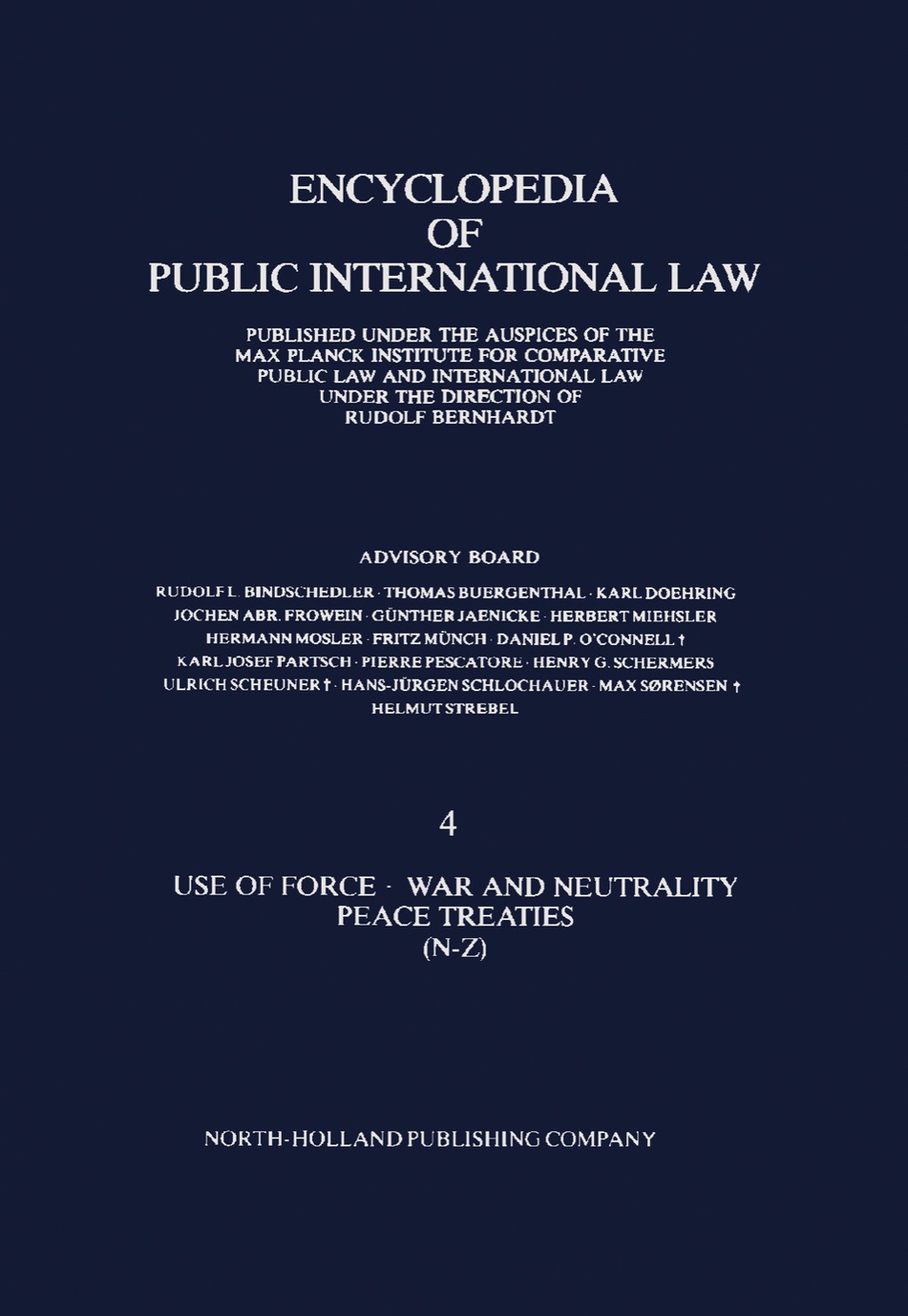 Use of Force · War and Neutrality Peace Treaties (N-Z)