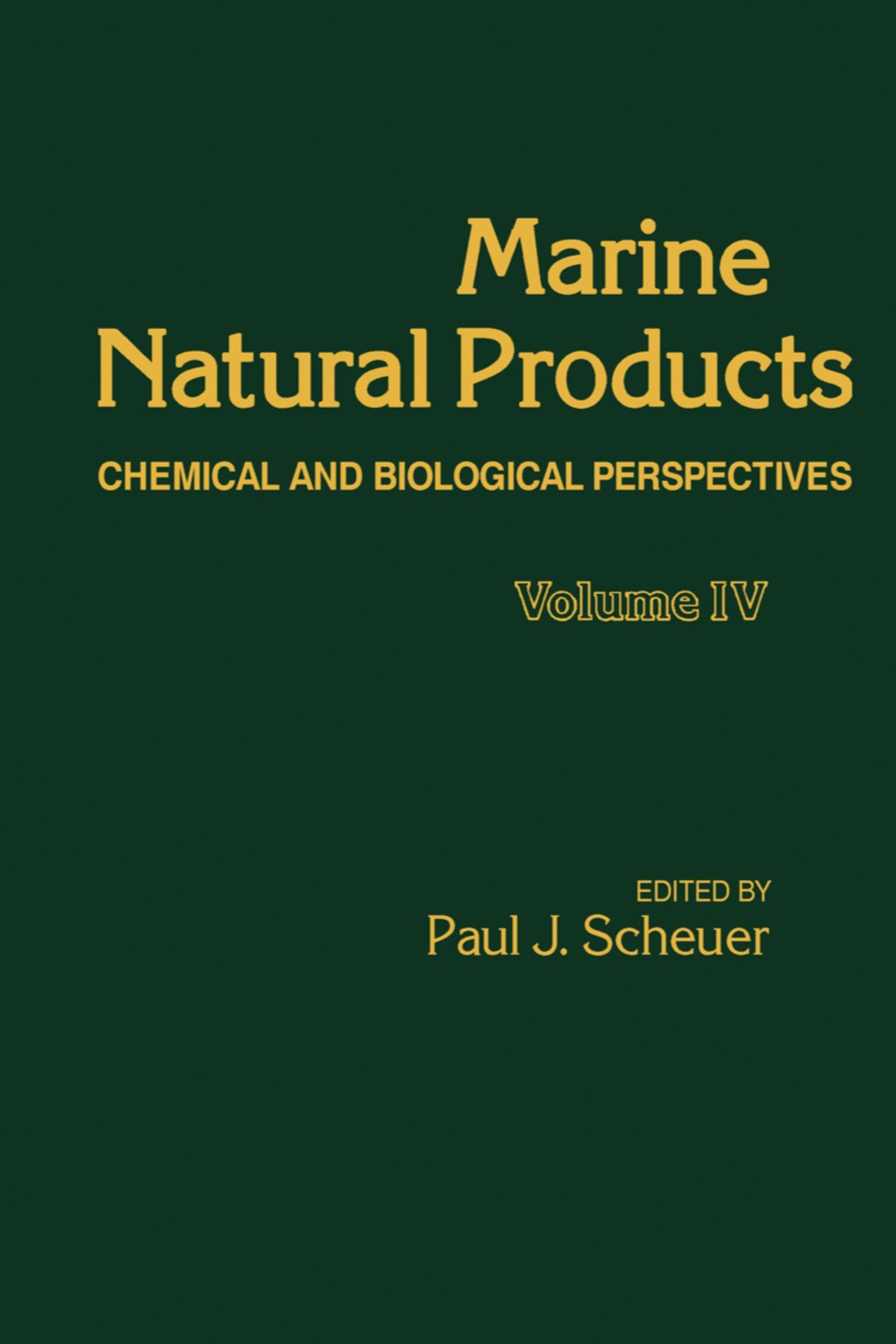 Marine Natural Products Chemical and Biological Perspectives