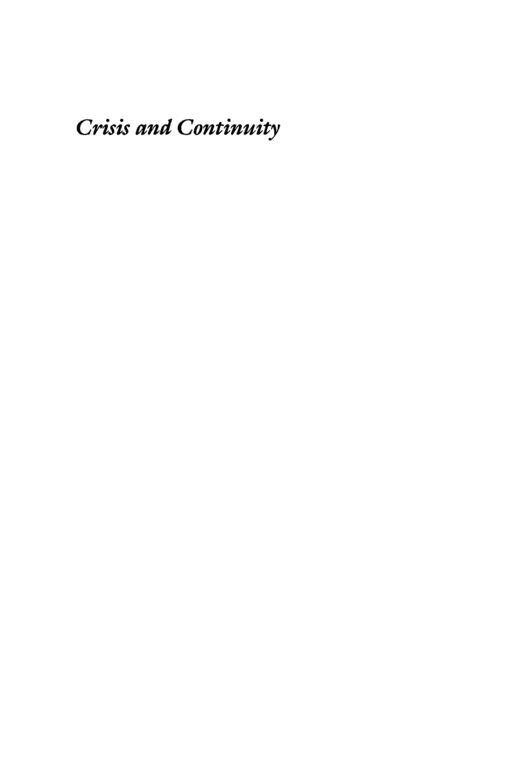 Crisis and Continuity Land and Town in Late Medieval Castile