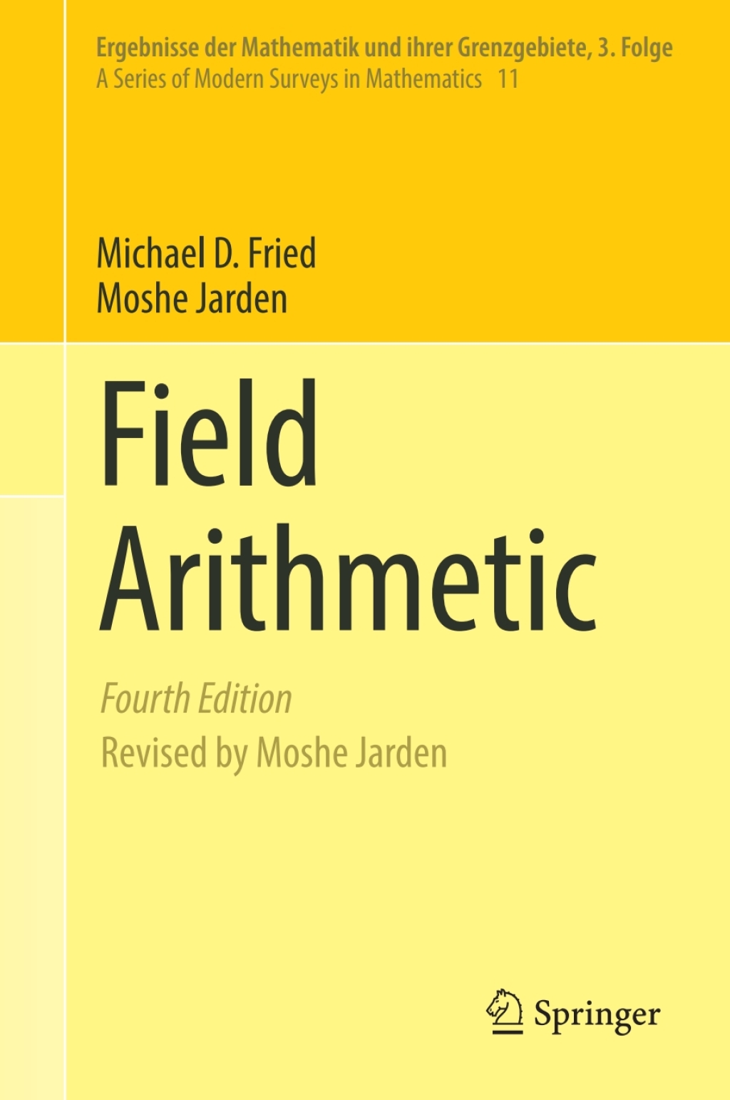 Field Arithmetic 4th Edition