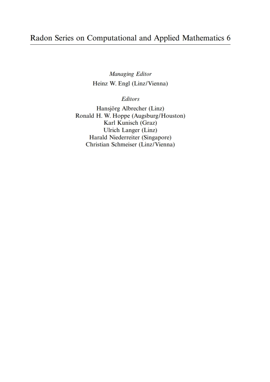 Iterative Regularization Methods for Nonlinear Ill-Posed Problems 1st Edition