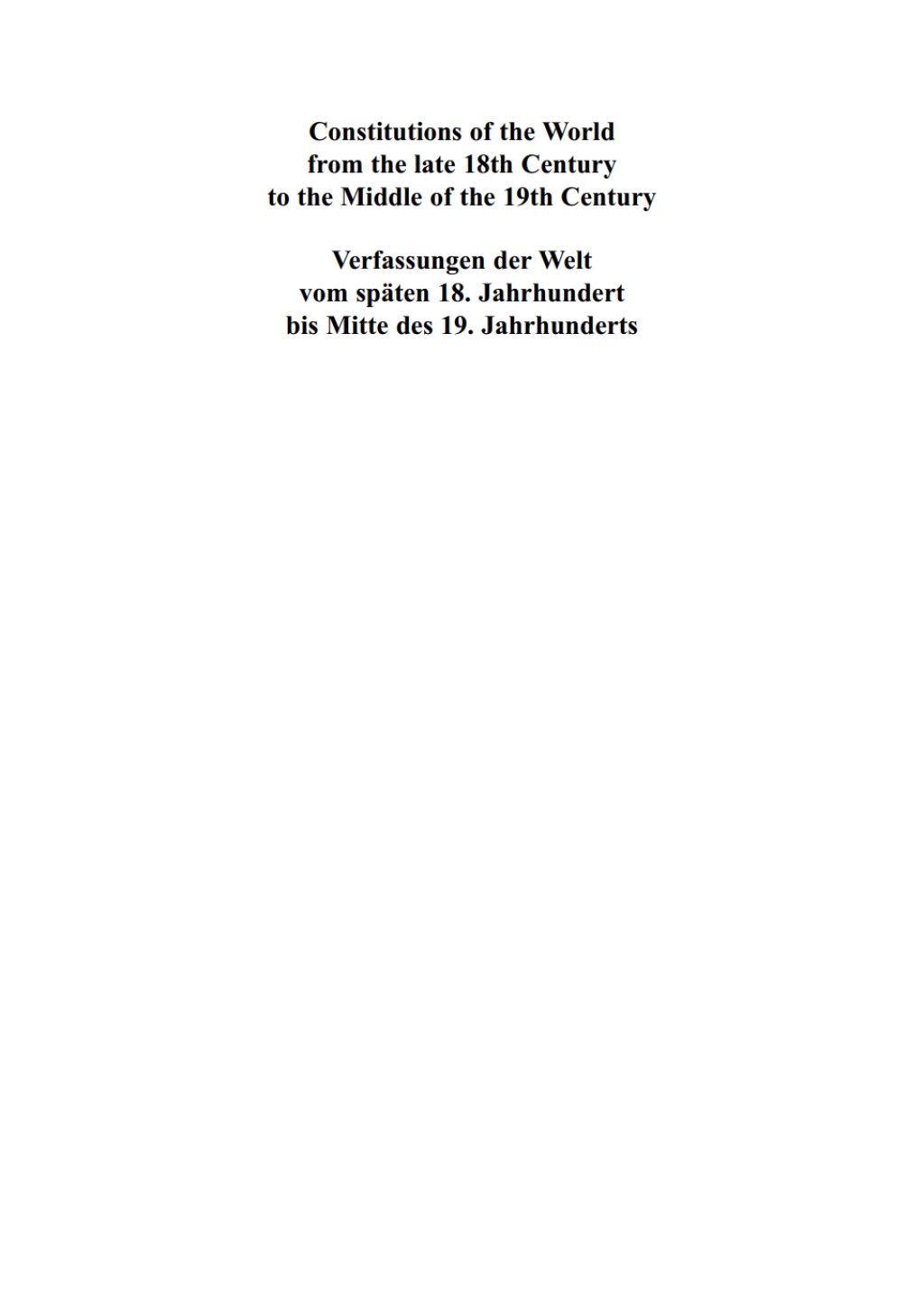 Constitutional Documents of Haiti 1790–1860 1st Edition