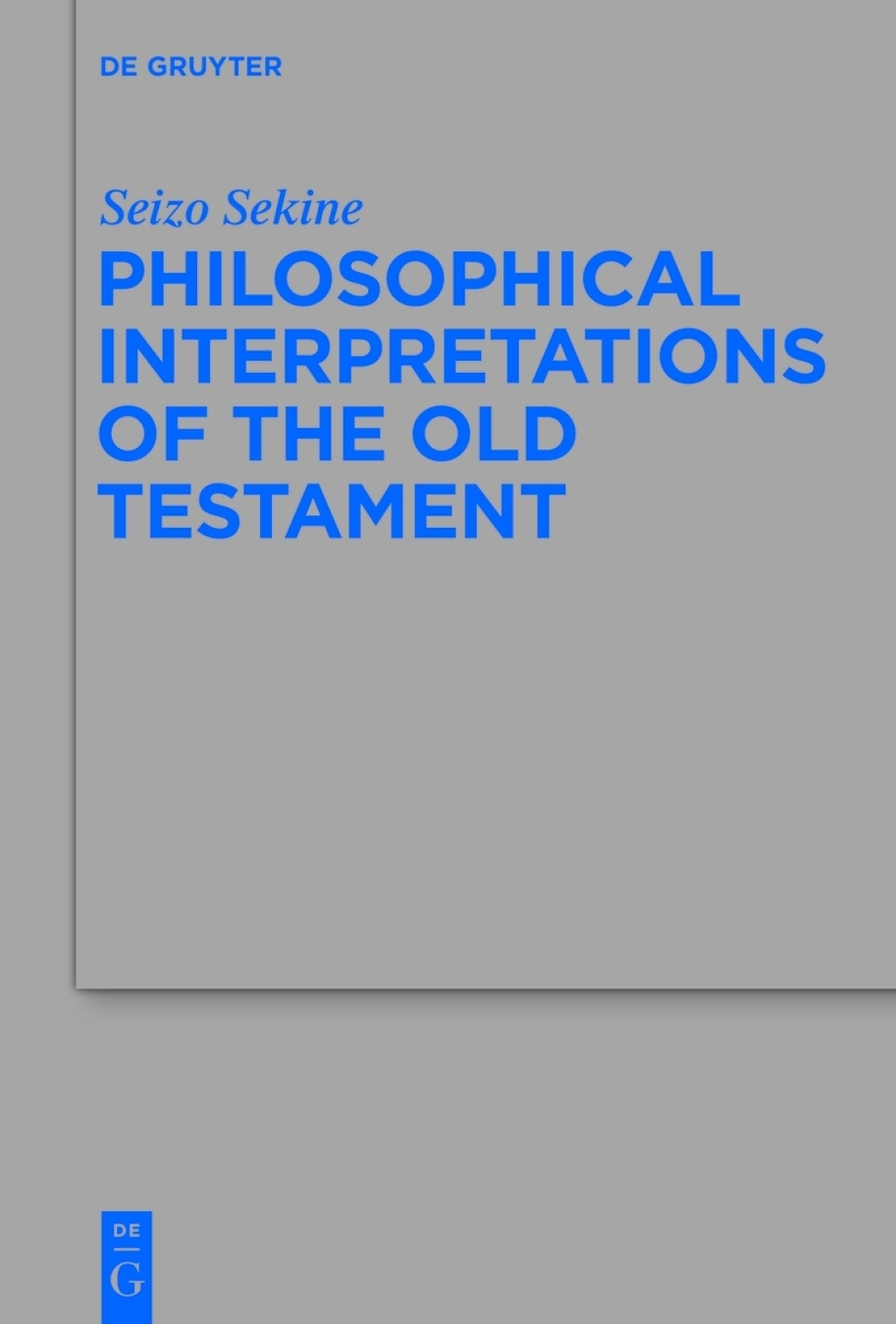 Philosophical Interpretations of the Old Testament 1st Edition
