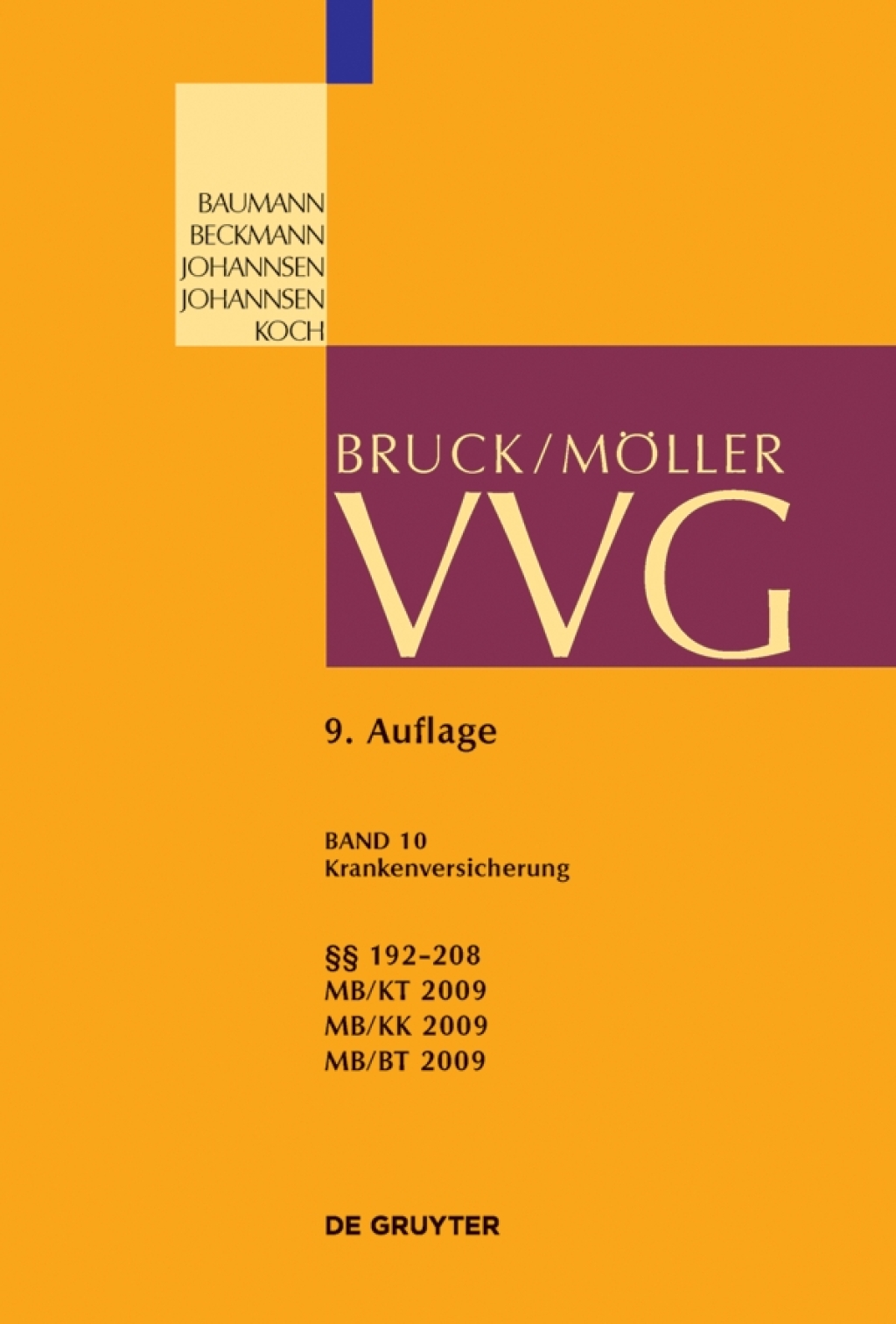 Krankenversicherung §§ 192-208 9th Edition