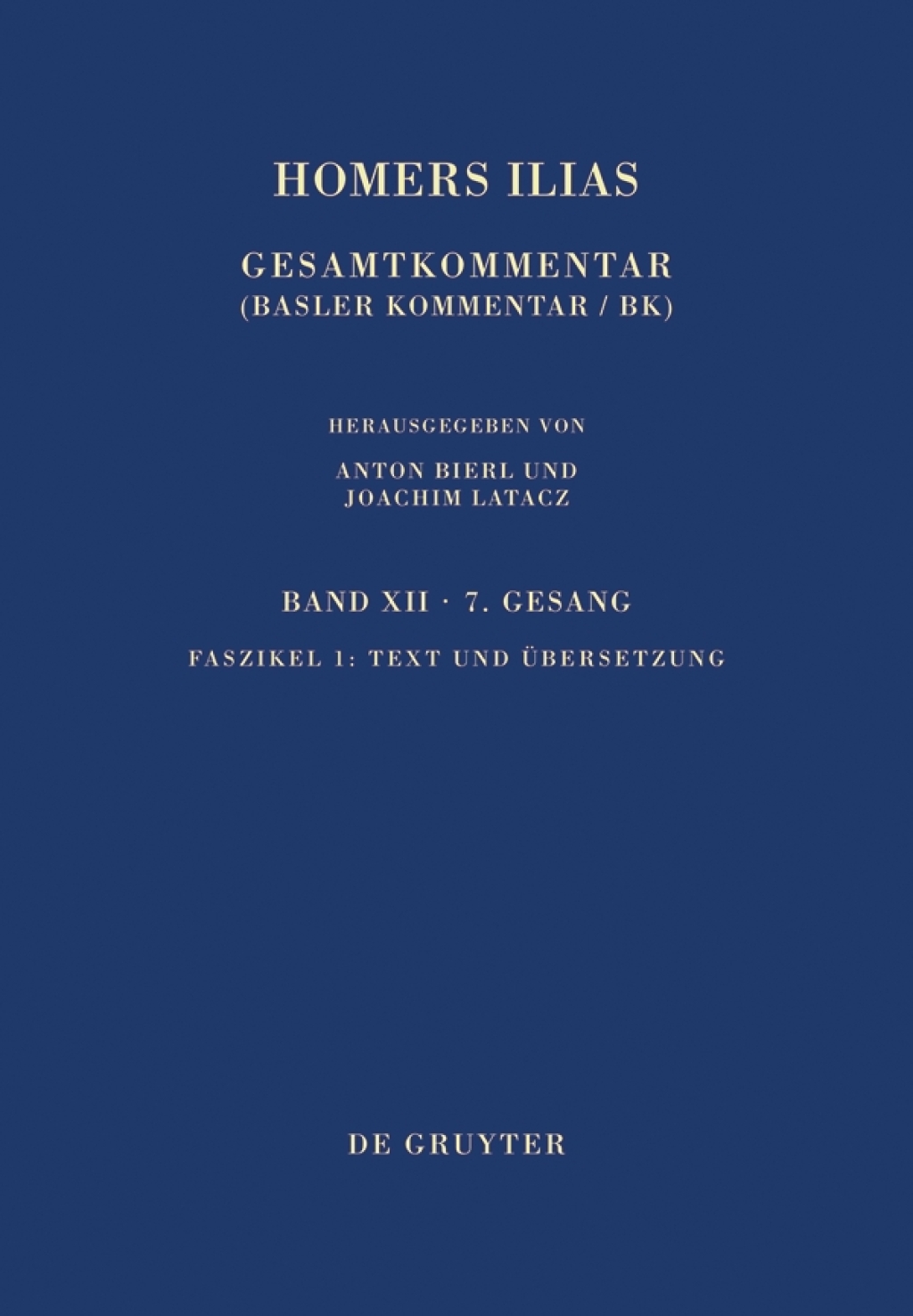 Text und Übersetzung 1st Edition