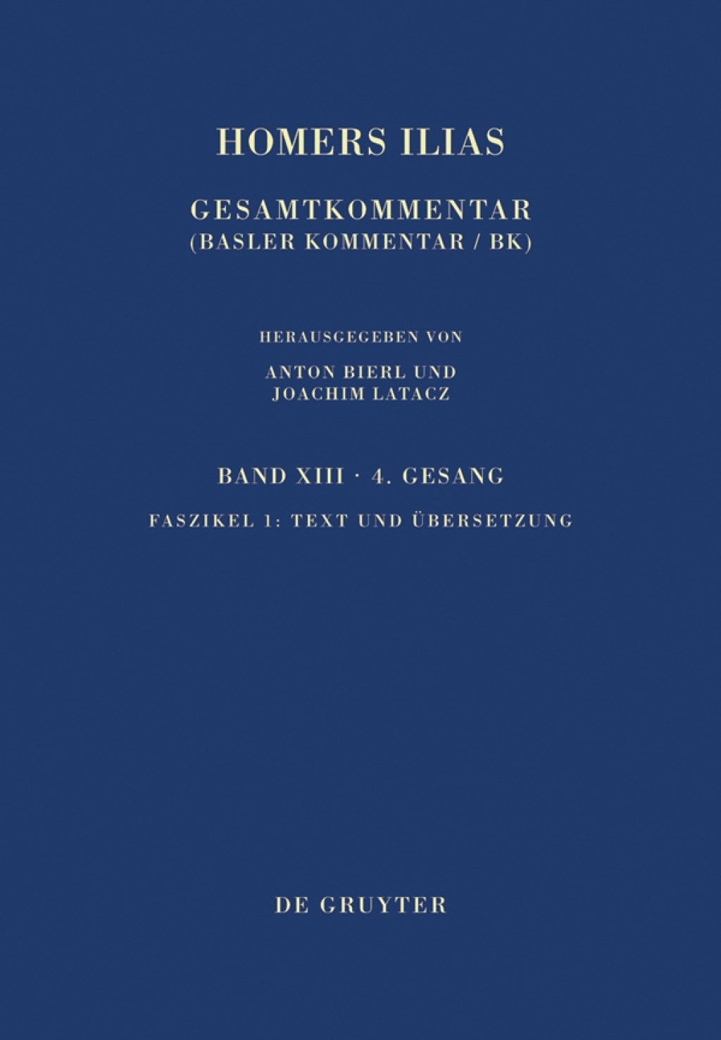 Text und Übersetzung 1st Edition