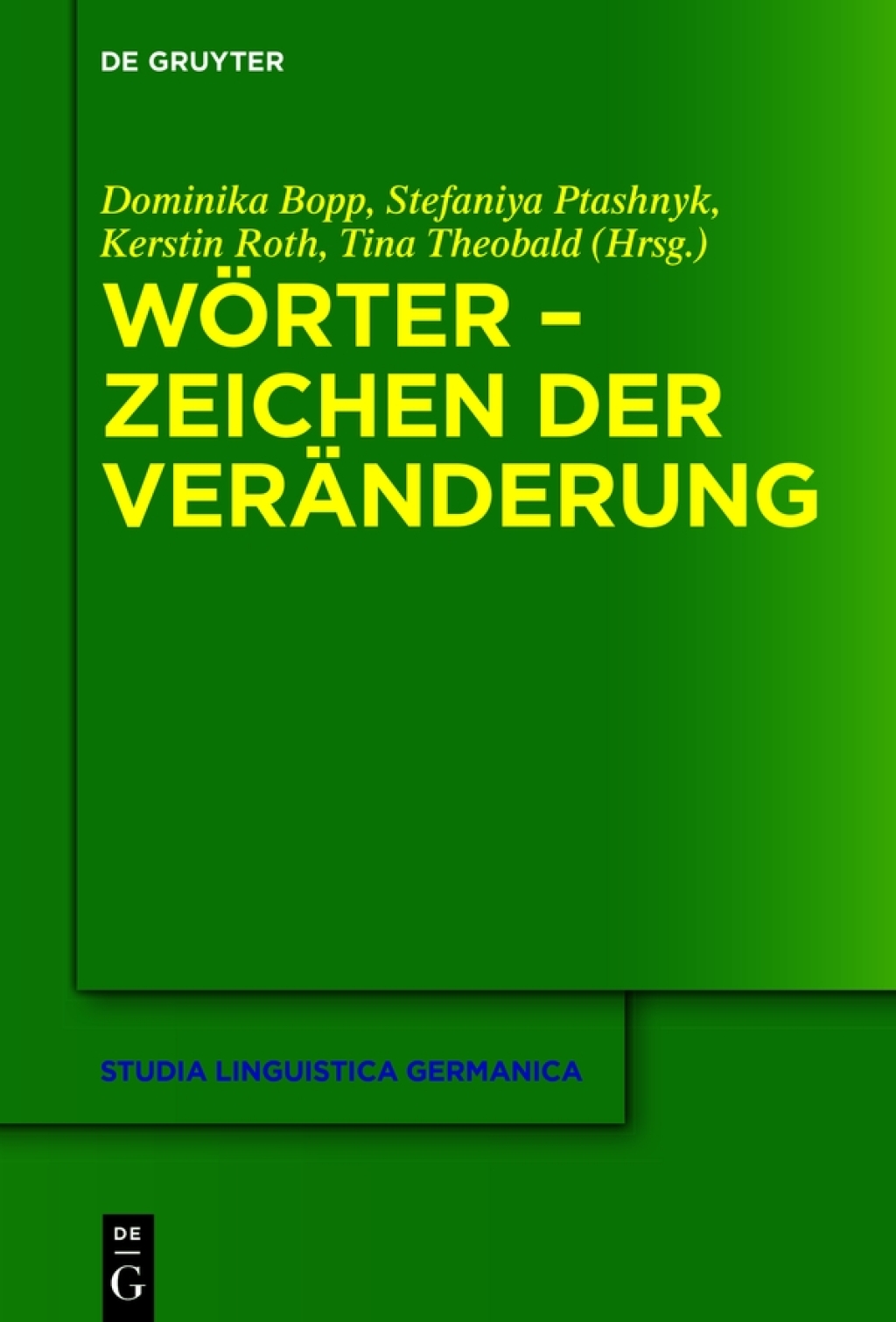 Wörter – Zeichen der Veränderung 1st Edition