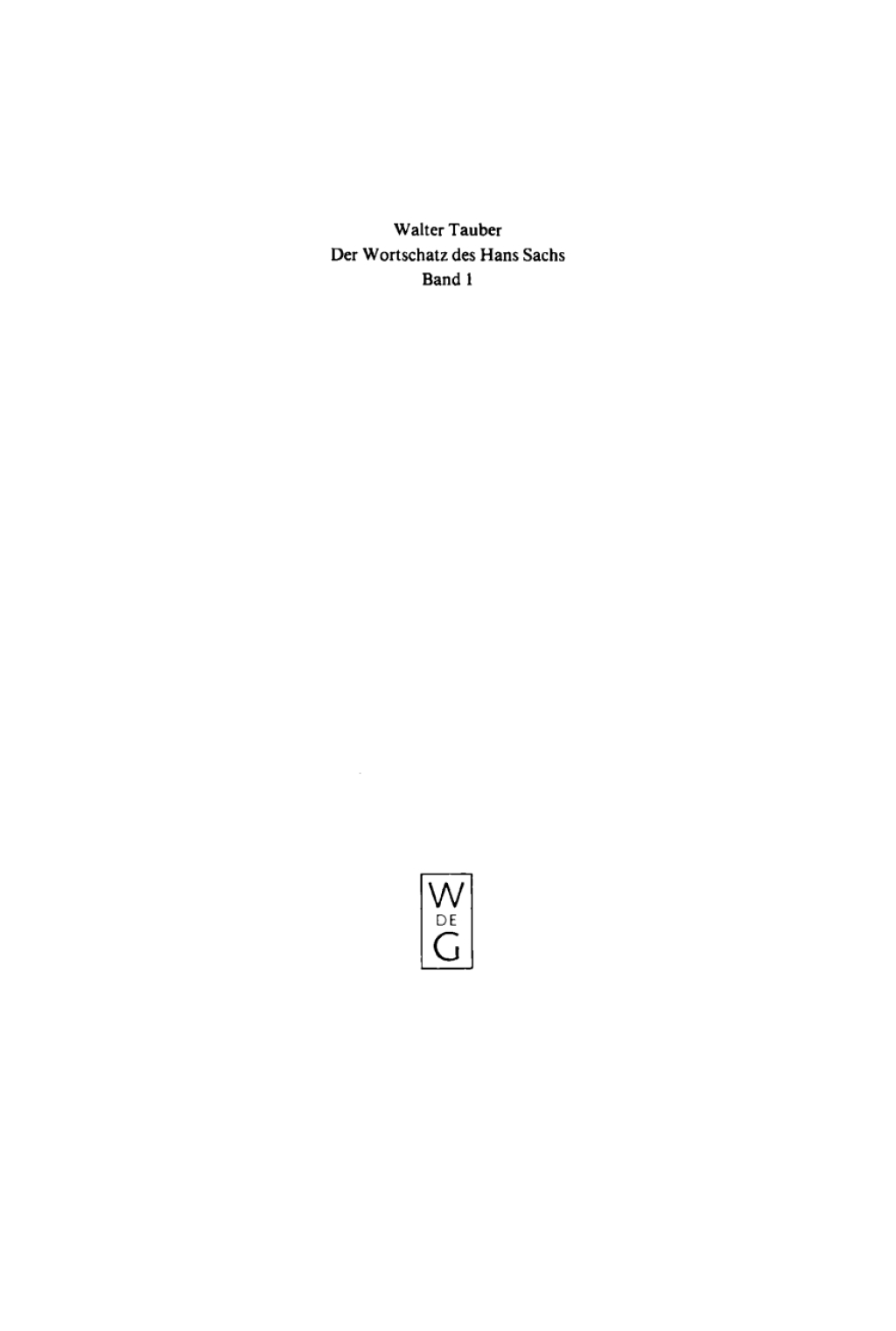 Untersuchungen 1st Edition