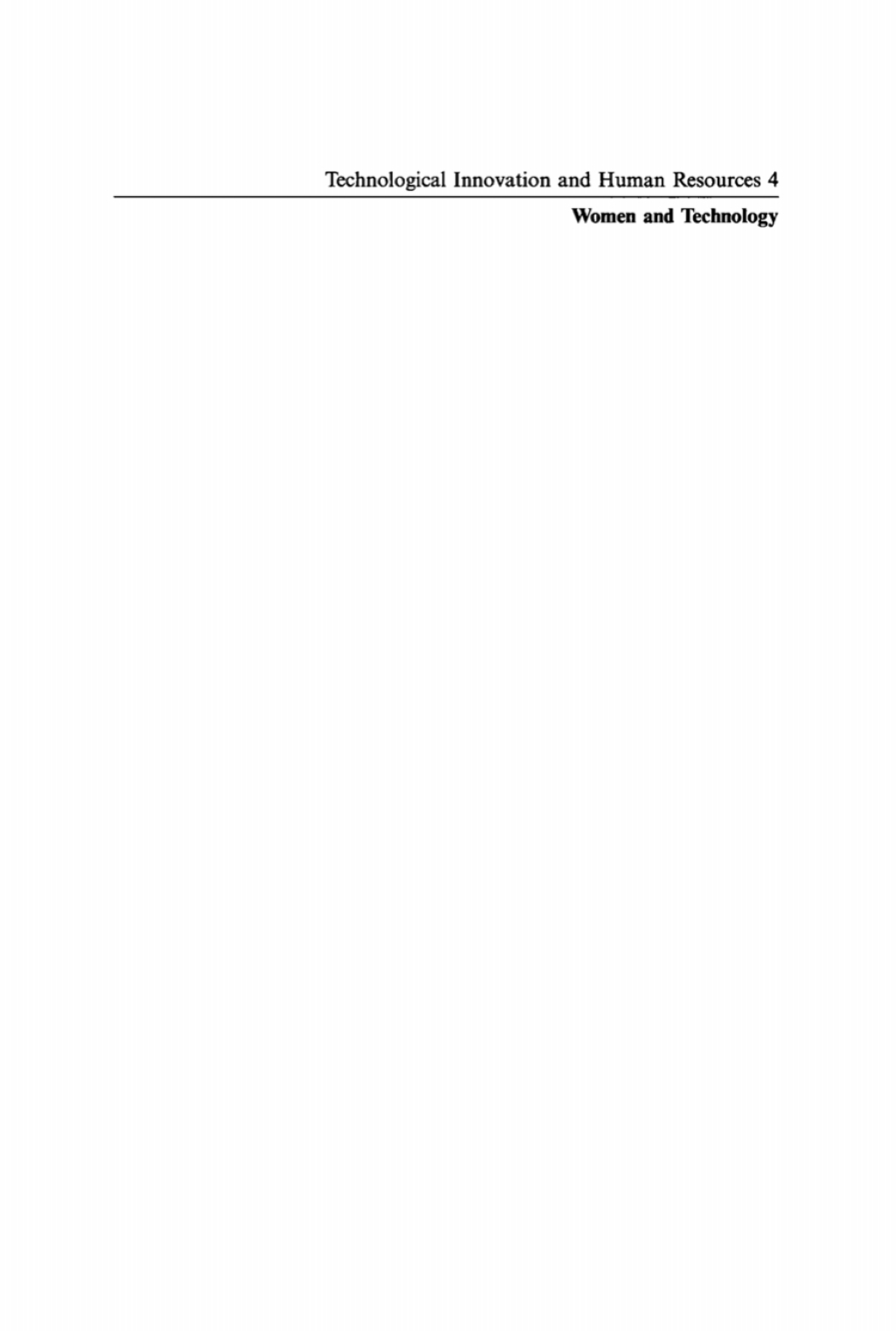 Women and Technology 1st Edition