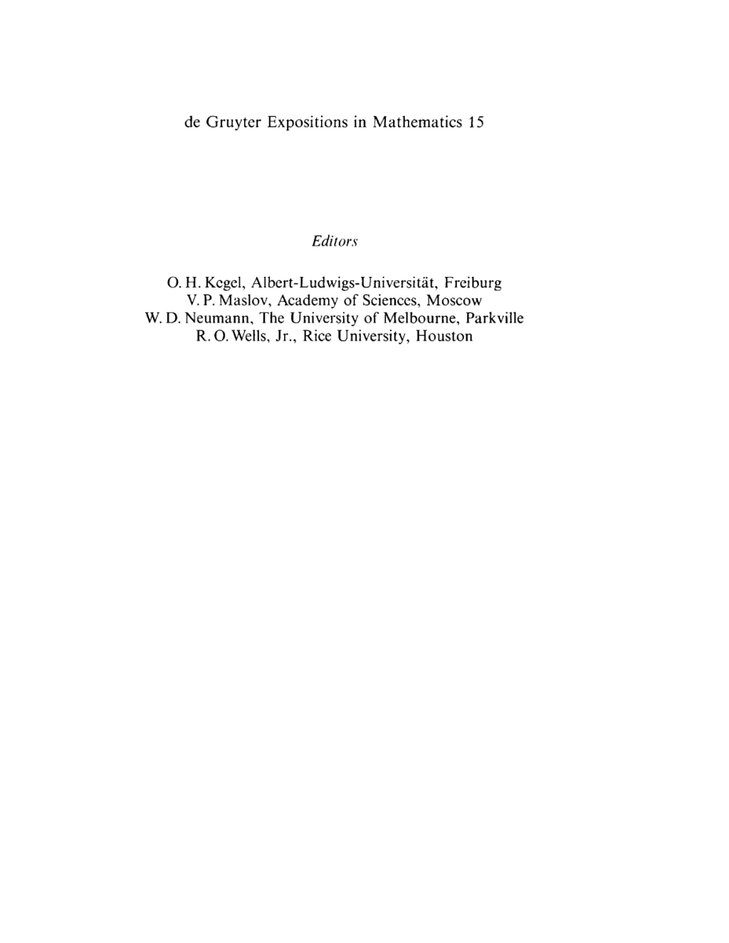 Orthogonal Decompositions and Integral Lattices 1st Edition