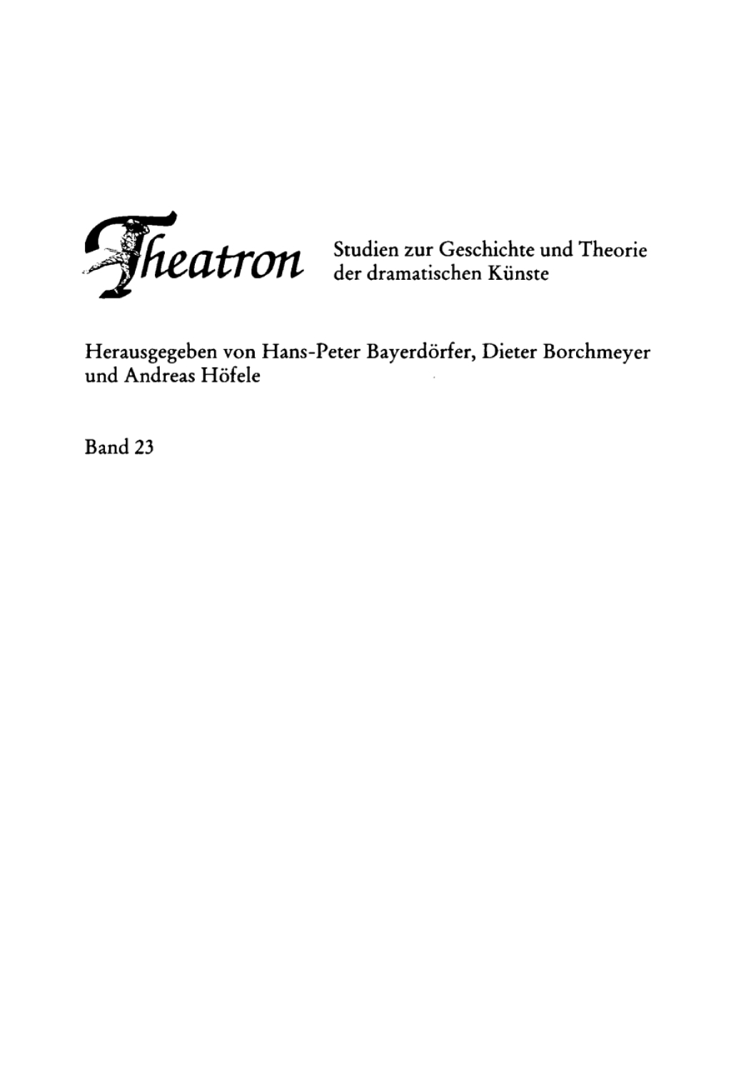 Theatralität in den späten Dramen Heiner Müllers 1st Edition
