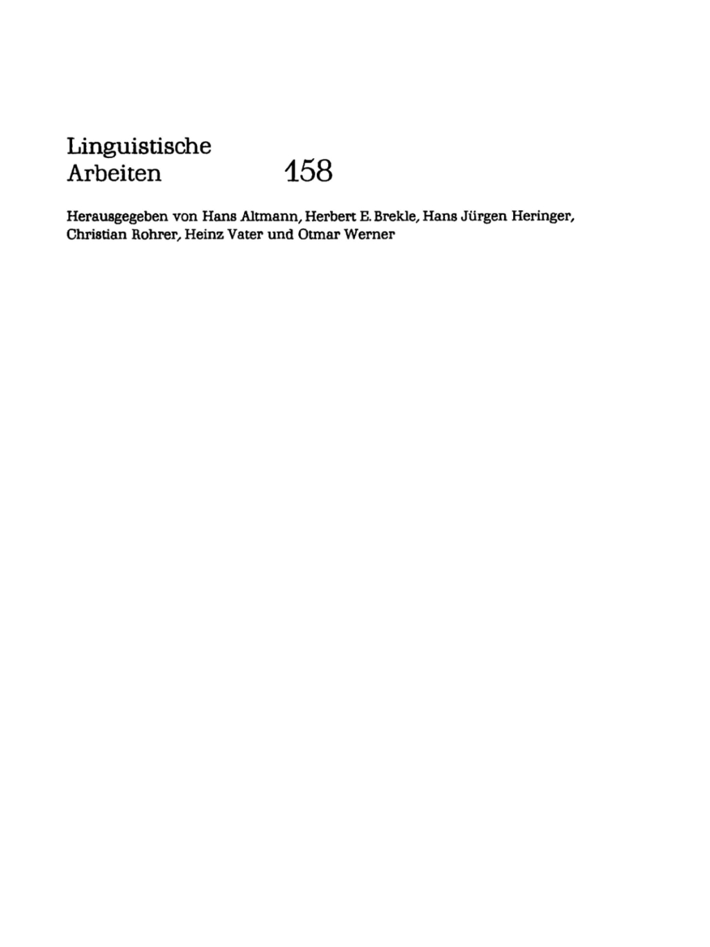 Gesprächsforschung im Vergleich Analysen zur Bonner Runde nach d. Hessenwahl 1982 1st Edition