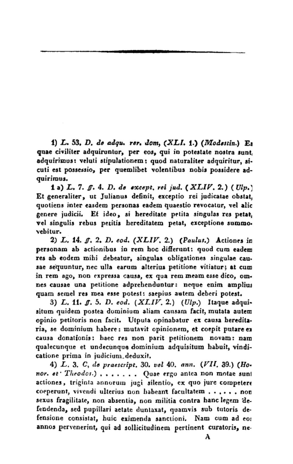 Sammlung von Beweisstellen aus dem Corpus juris 1st Edition