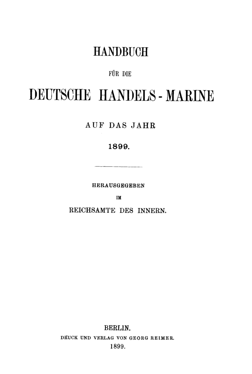 1899 1st Edition