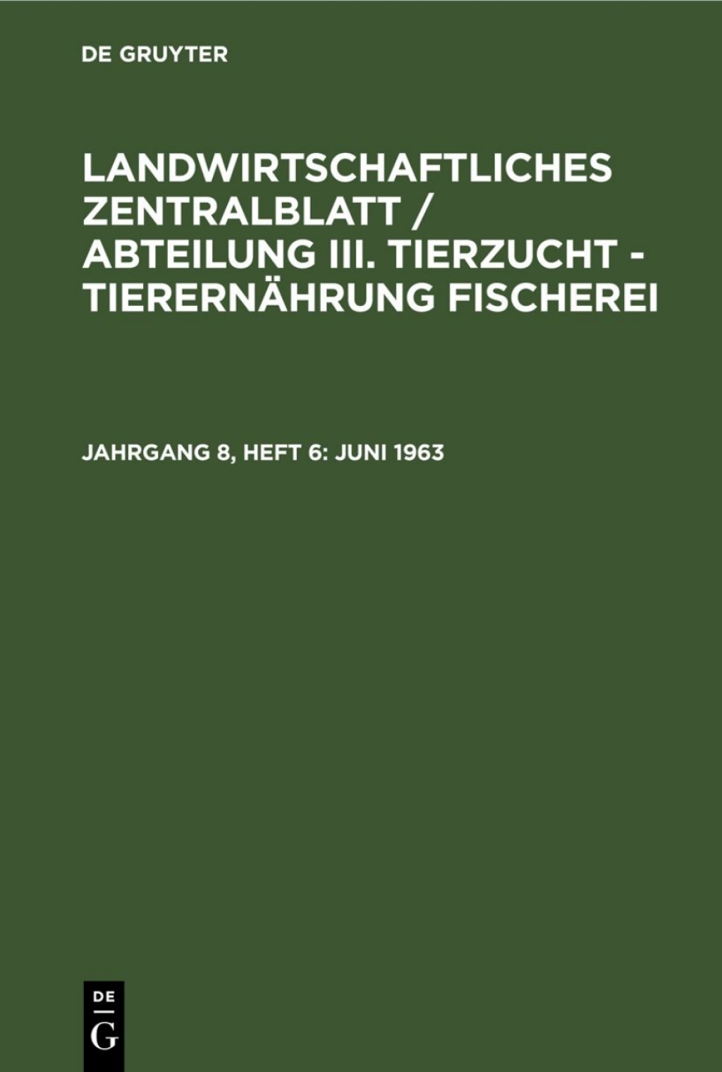 Juni 1963 1st Edition