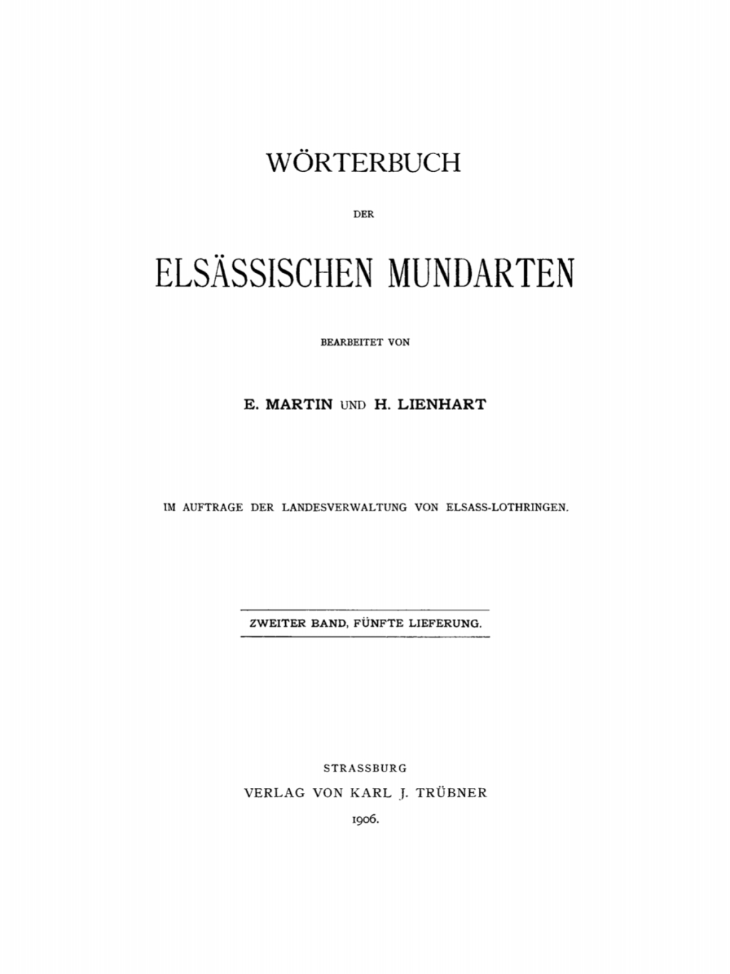 Wörterbuch der elsässischen Mundarten. Band 2, Lfg 5 1st Edition