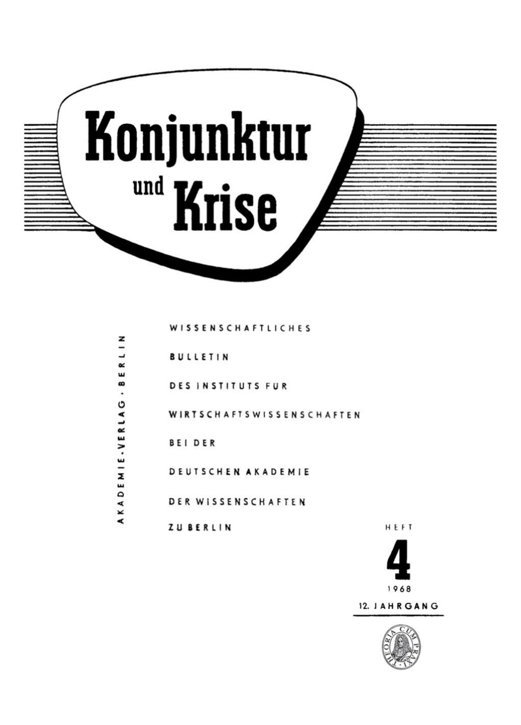 Konjunktur und Krise. Jahrgang 12, Heft 4 1st Edition