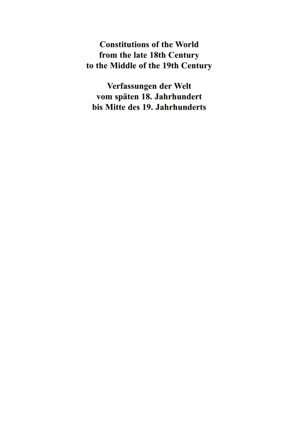 Constitutional Documents of Chile 1811 – 1833 1st Edition