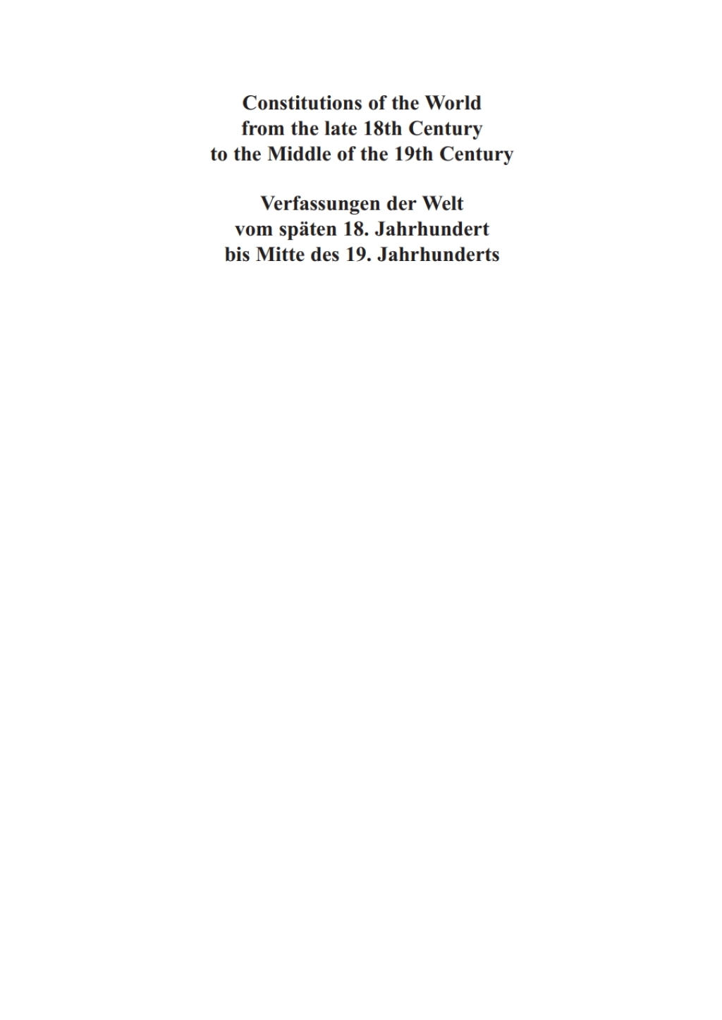 Constitutional Documents of Belgium, Luxembourg and the Netherlands 1789–1848 1st Edition