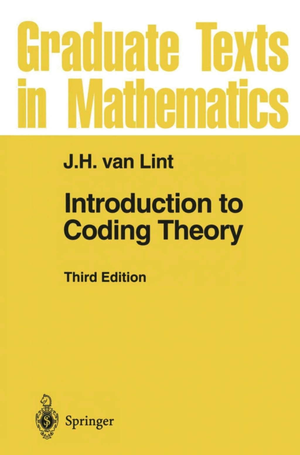 Introduction to Coding Theory 3rd Edition
