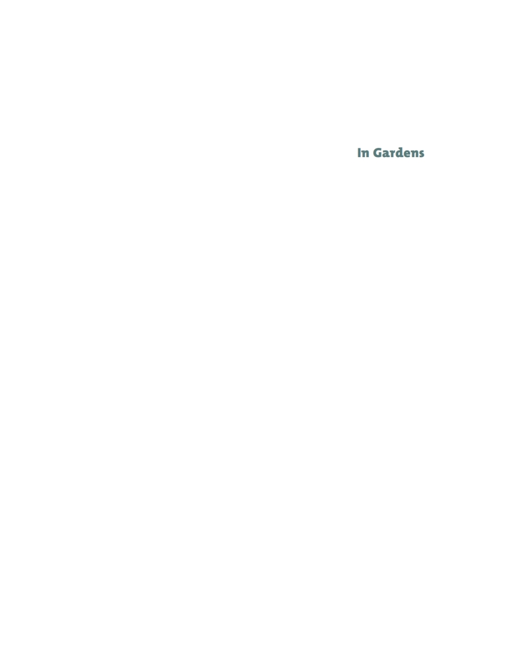 In Gardens Profiles of Contemporary European Landscape Architecture 1st Edition