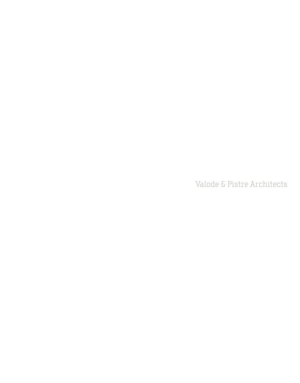 Valode & Pistre Architects 1st Edition